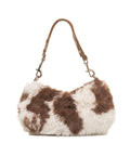 Borsa hobo in pelliccia sintetica 'Dakota' #marrone