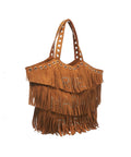 Eco suede shopper 'New Delano' #marrone