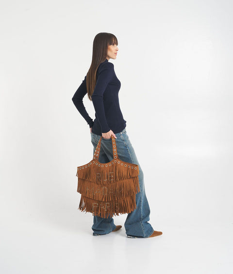 Eco suede shopper 'New Delano' #marrone