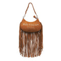 Borsa hobo con frange 'New Delano' #marrone