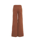 Pantaloni wide leg in velluto a coste 'Glow-Up' #marrone