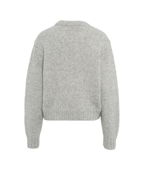 Maglione in misto alpaca #grigio