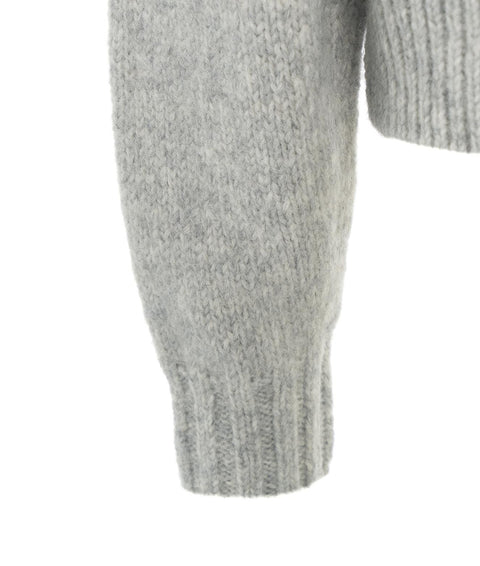 Maglione in misto alpaca #grigio