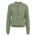 Maglione polo in lana biologica #verde