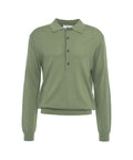 Maglione polo in lana biologica #verde