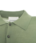 Maglione polo in lana biologica #verde