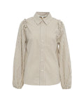 Camicia a righe 'Cities' #beige