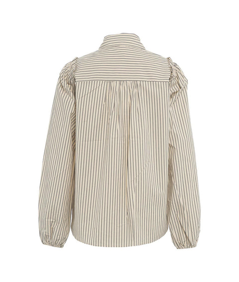 Camicia a righe 'Cities' #beige