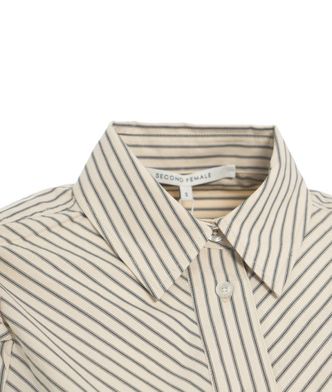 Camicia a righe 'Cities' #beige