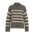 Maglione a righe 'Ovalis' #marrone