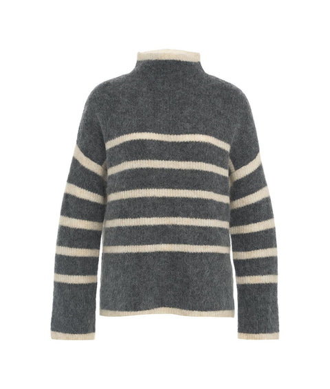 Maglione a righe 'Ovalis' #grigio