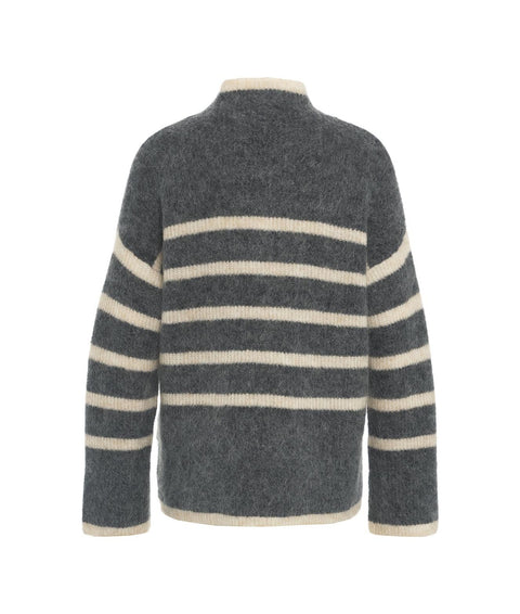 Maglione a righe 'Ovalis' #grigio