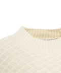 Maglione in maglia intrecciata 'Glavia' #bianco