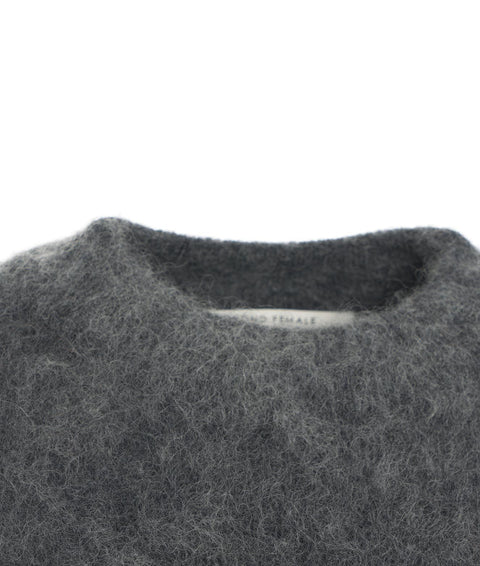 Maglione in misto mohair 'Anneleen' #grigio