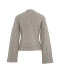 Cardigan in misto alpaca 'Faria' #grigio