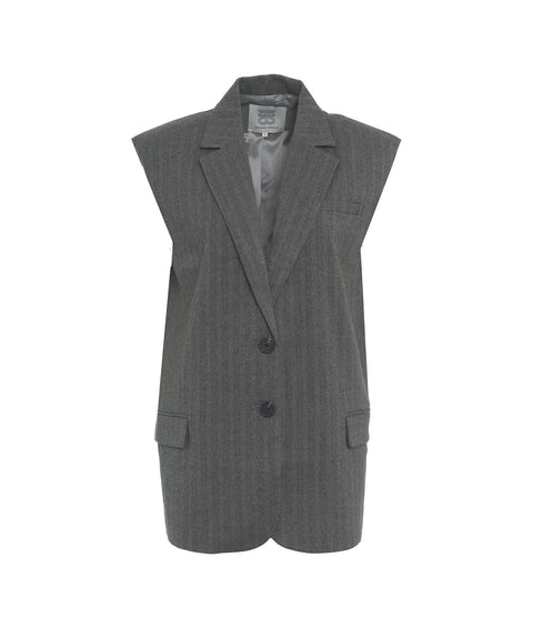 Gilet oversize 'Hollanda' #grigio