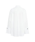 Camicia oversize 'Calico' #bianco