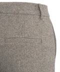 Pantaloni con motivo a spina di pesce 'Levi' #grigio