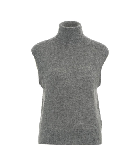 Maglione in misto alpaca 'Ilya' #grigio