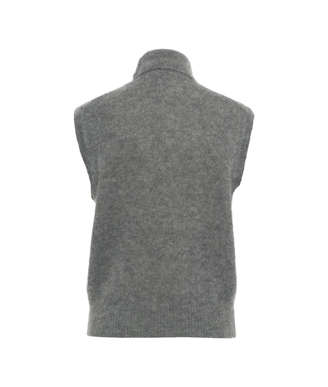 Maglione in misto alpaca 'Ilya' #grigio