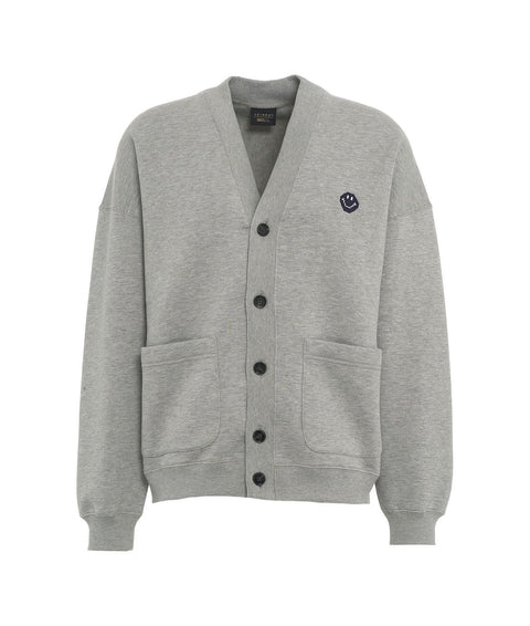 Cardigan in felpa #grigio