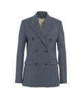 Blazer doppiopetto 'Diva' in lana vergine #blu