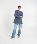 Blazer doppiopetto 'Diva' in lana vergine #blu