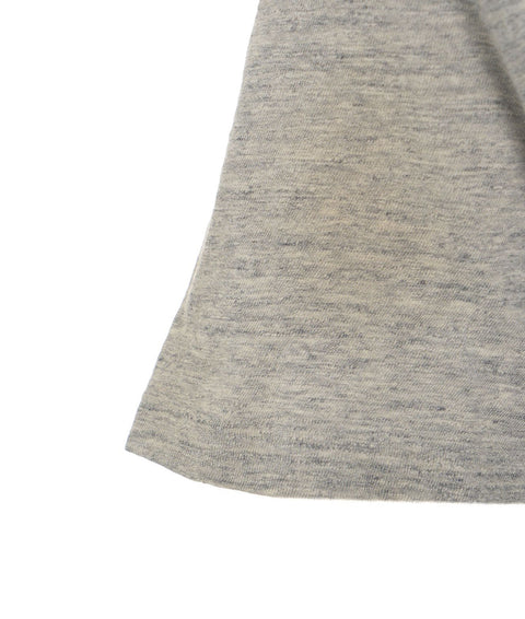 T-shirt in jersey melange con stampa #grigio