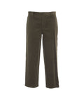 Pantaloni chino in velluto a coste #verde