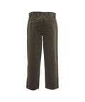 Pantaloni chino in velluto a coste #verde