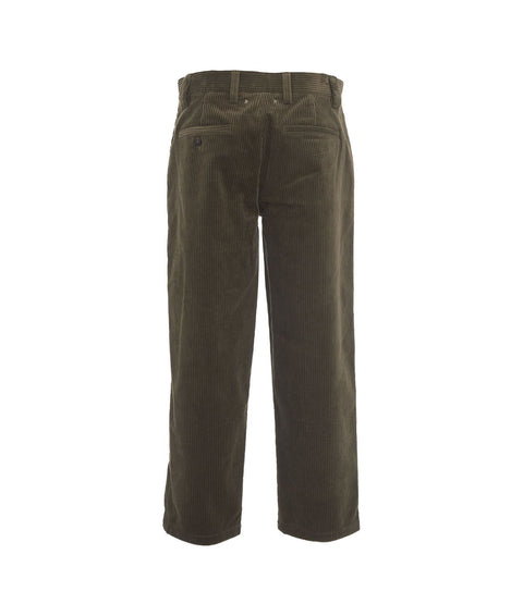 Pantaloni chino in velluto a coste #verde