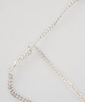 Collana lunga con strass #argento