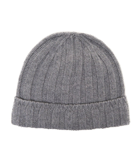 Cappello in maglia di cachemire #grigio