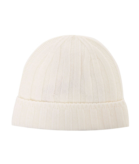 Cappello in maglia di cachemire #bianco