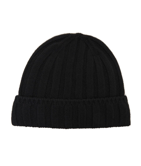 Cappello in maglia di cachemire #nero