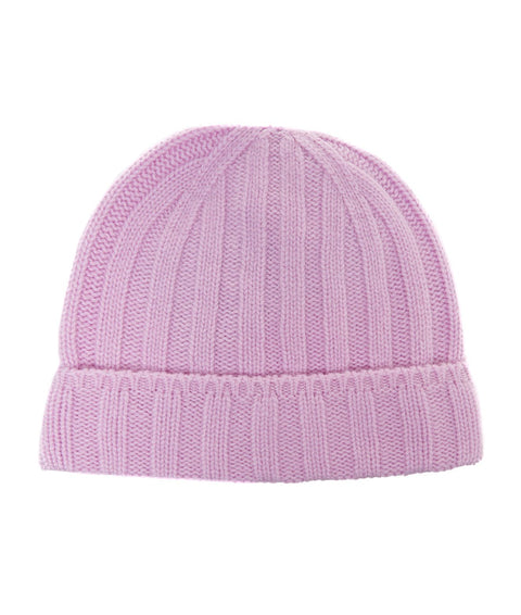 Cappello in maglia di cachemire #rosa