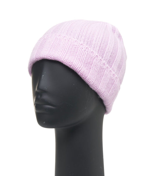 Cappello in maglia di cachemire #rosa