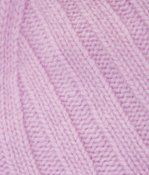 Cappello in maglia di cachemire #rosa