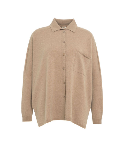 Camicia in cachemire #beige