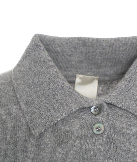 Camicia in cachemire #grigio