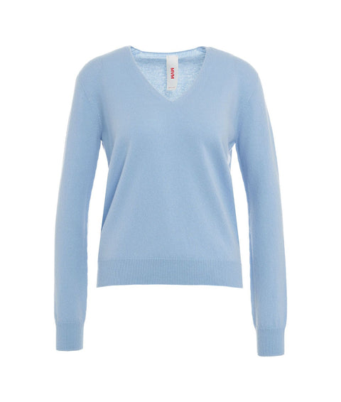 Maglione in cashmere #blu