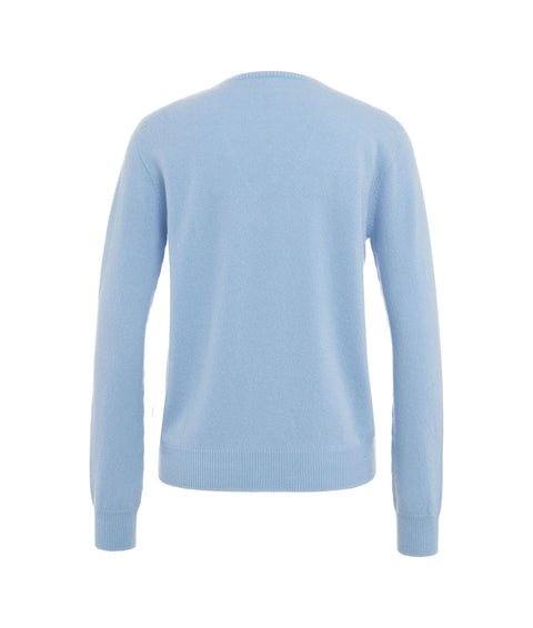 Maglione in cashmere #blu