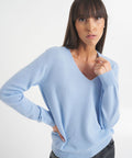 Maglione in cashmere #blu