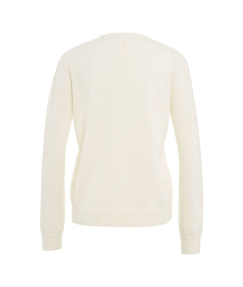 Maglione in cashmere #bianco