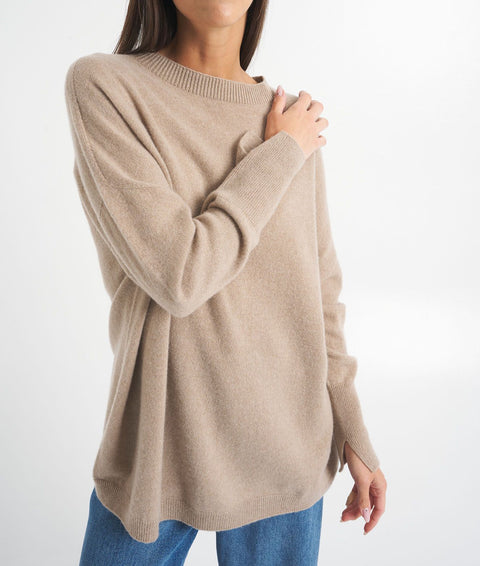 Maglione in cachemire #beige