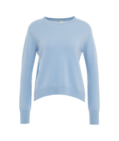 Pullover in maglia #blu