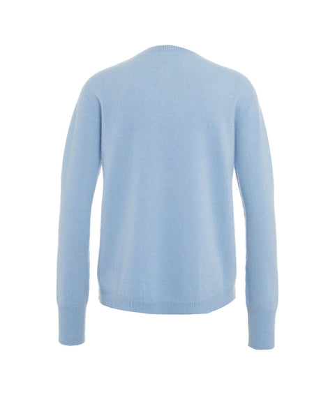 Pullover in maglia #blu