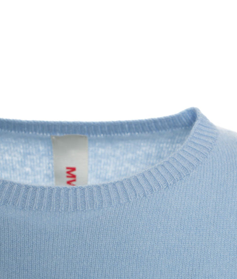 Pullover in maglia #blu