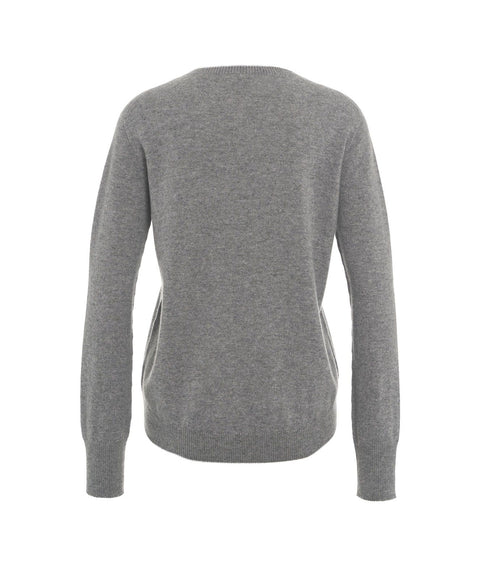 Pullover in maglia #grigio