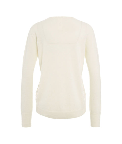 Pullover in maglia #bianco